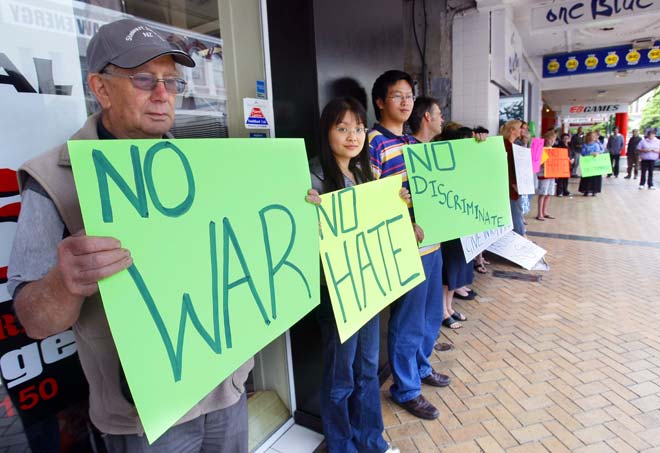 Discrimination against Israelis, Invercargill, 2009