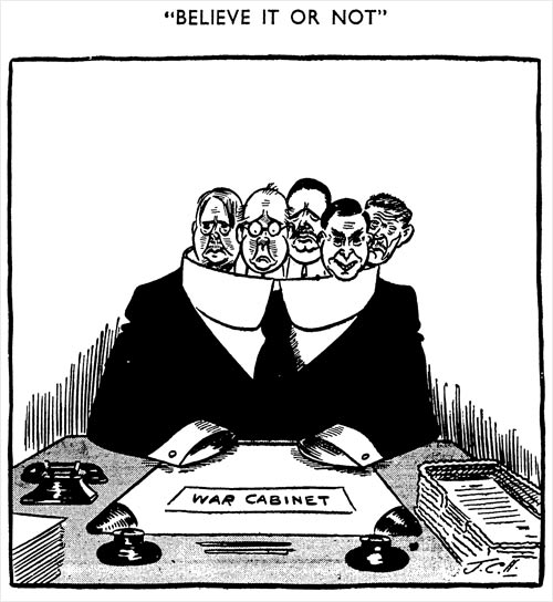 War cabinet cartoon