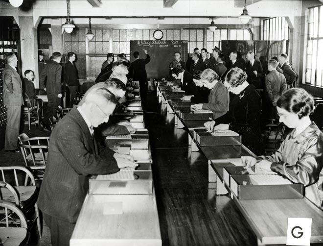 Conscription ballot: sorting the cards 