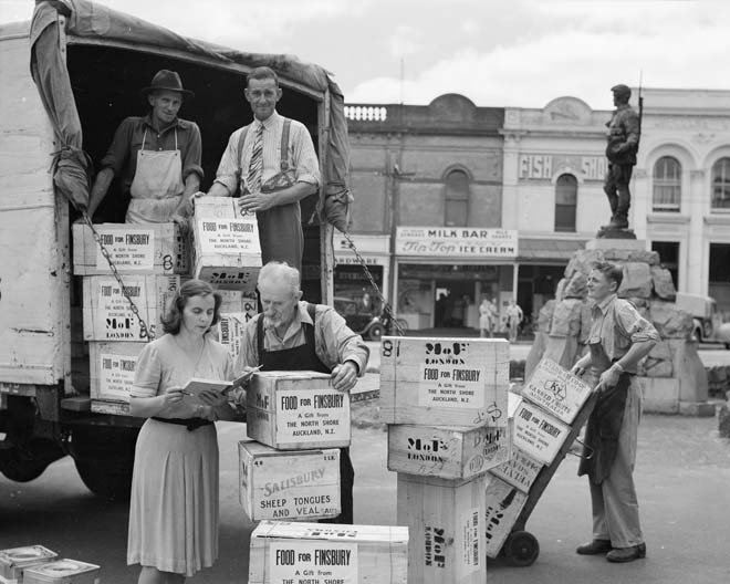 New Zealand food for Britain, 1948