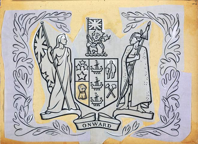Revising the coat of arms: George Woods’s suggestion