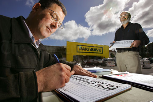 Signing a petition  