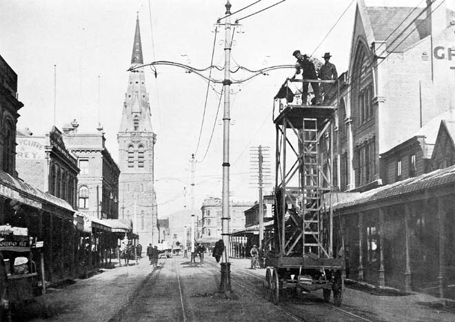 Council facilities: Christchurch tram system, 1905