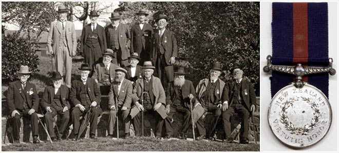 Thomas Lister and veterans of the battle of Waireka, 1927