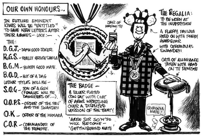 Honours, New Zealand style