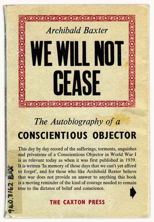 Punishing conscientious objectors: <em>We will not cease</em>, 1968