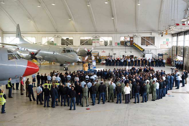 Upgraded Orion aircraft, Whenuapai airfield, 2011
