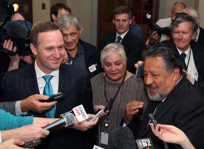 National Party and Māori Party leaders, 2008