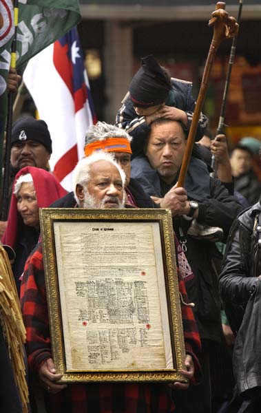 Invoking the Treaty of Waitangi