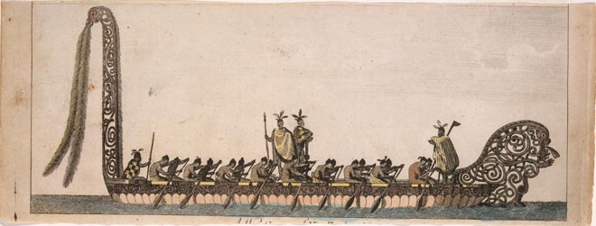 'A war canoe of New Zealand'