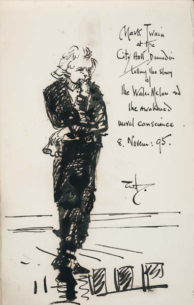 Mark Twain in Dunedin