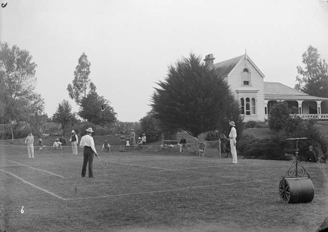 Colonel William Lyon's tennis court, 1880s