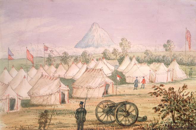 Te puni hōia ki Waitara, i te tau 1860