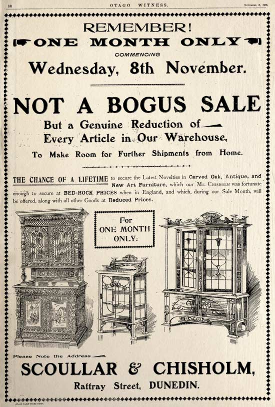 Furniture sale