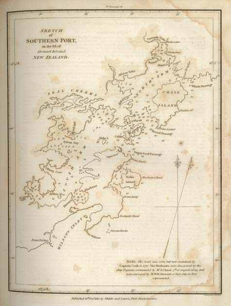 Chart of Port Pegasus, 1809