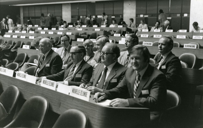 New Zealand delegation at the ILO, 1981