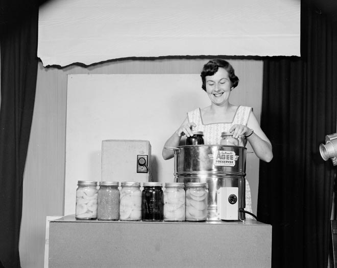 Preserving demonstration, 1950s