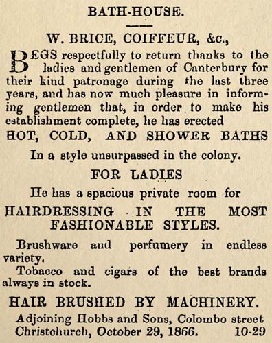 Hair spa, 1867
