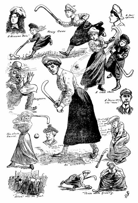 'Sketches at the hockey tournament', 1902