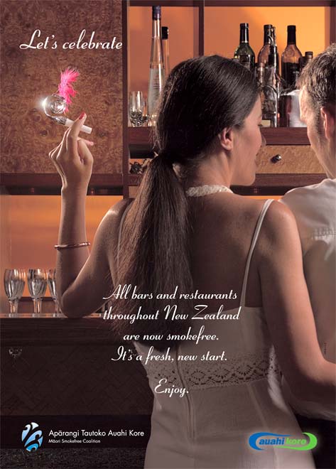 Smokefree bars and restaurants poster