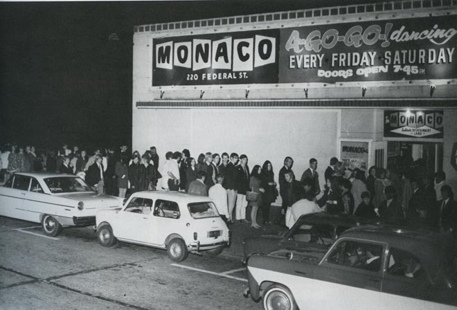 Lining up outside the Monaco
