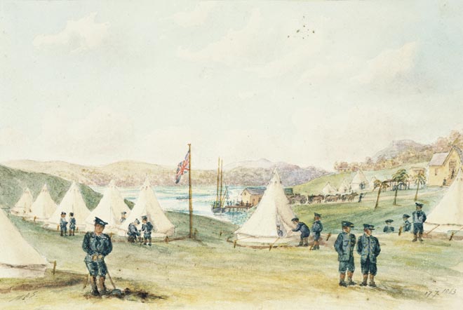 Naval camp, Drury, 1863