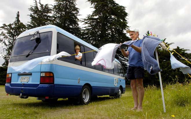 Freedom camping, Otago, 2009