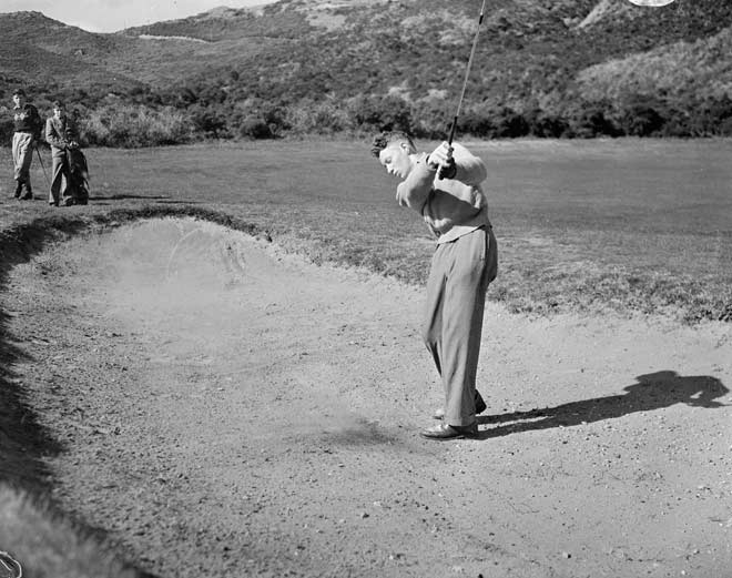 Dressed for golf, 1951