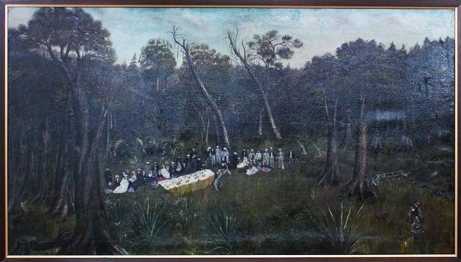 Picnic at Woodhaugh, early 1860s