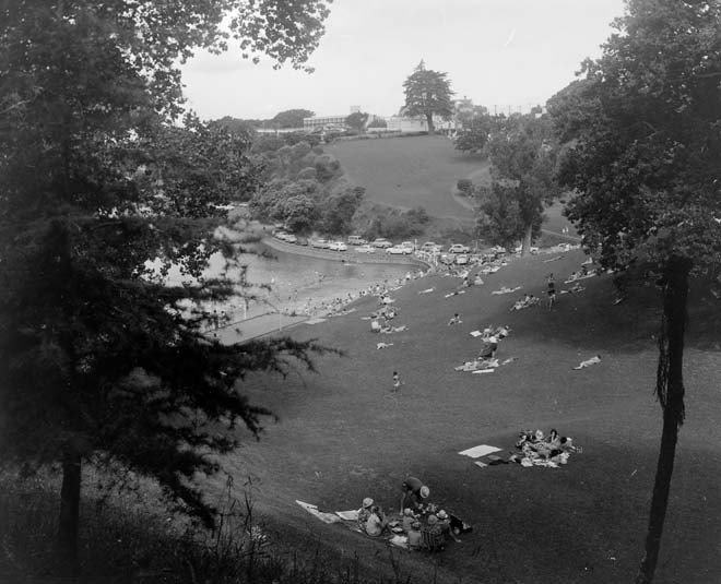 Picnicking at Judges Bay, Auckland, 1965