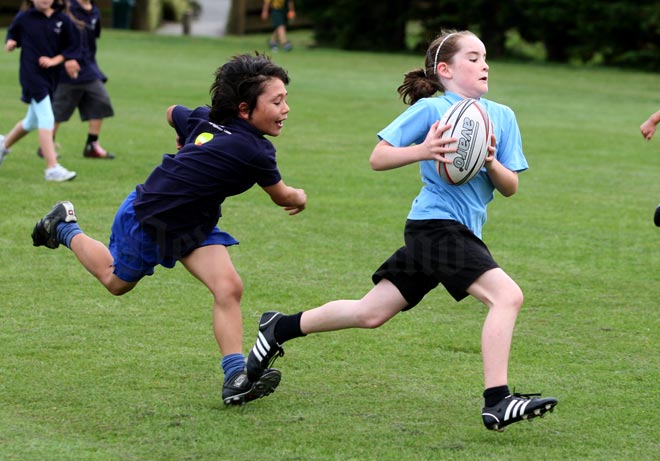 Junior touch rugby