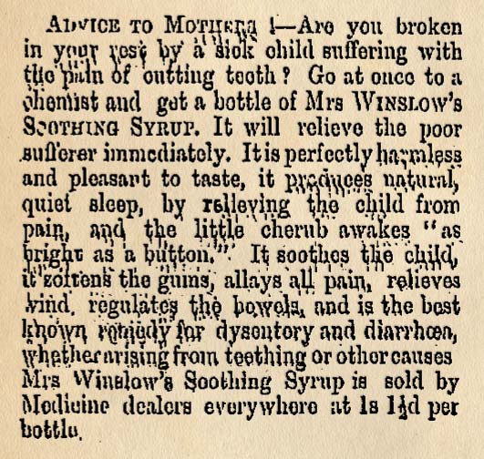 A soothing syrup