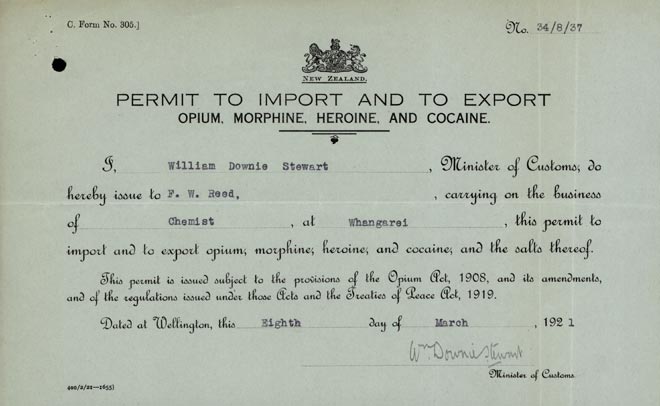 Permit to import drugs
