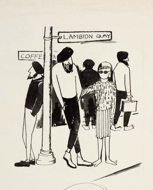 Lambton Quay beatniks 