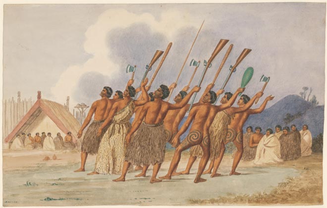 Traditional weapons and muskets