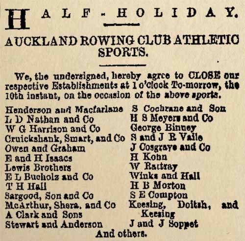 Half-holiday closure, 1871