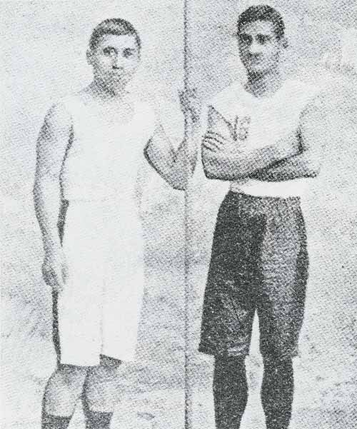 Pole vaulters Hori Eruera and Jimmy Te Paa, late 1890s