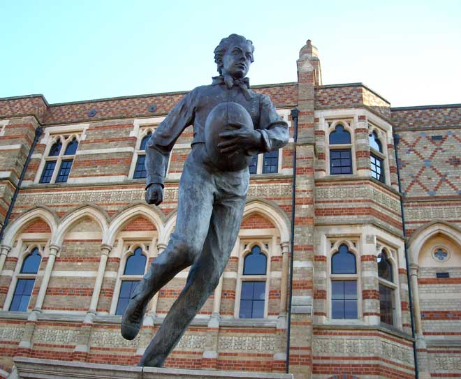 William Webb Ellis statue