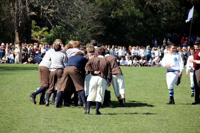 Replay of pioneering rugby game