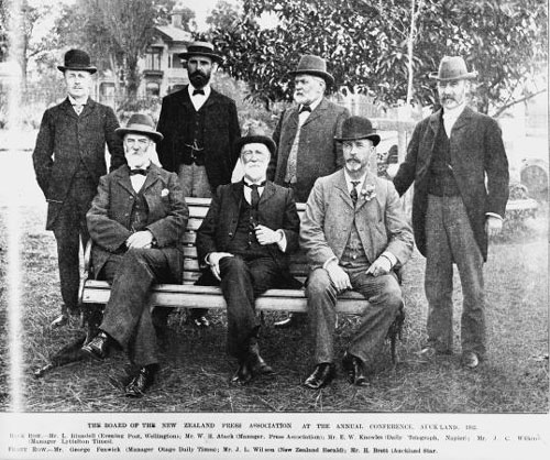 Members of the Board of the New Zealand Press Association, 1902