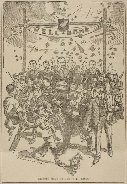 <em>New Zealand Herald</em> welcomes the 1905 All Blacks