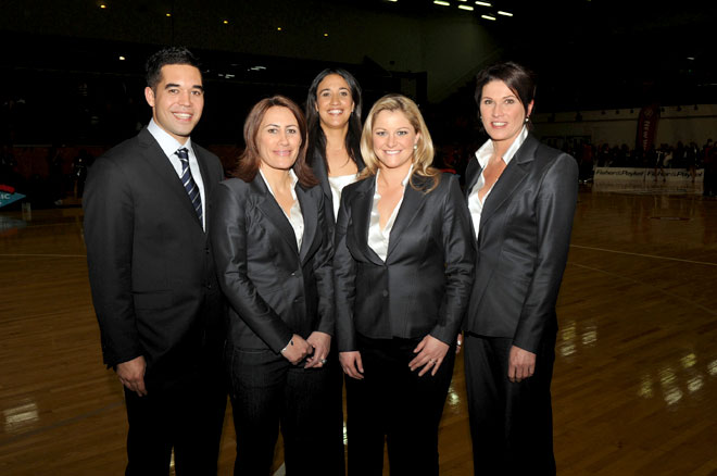 Television netball commentators
