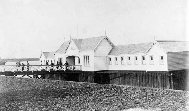 Salt water swimming baths, 1881