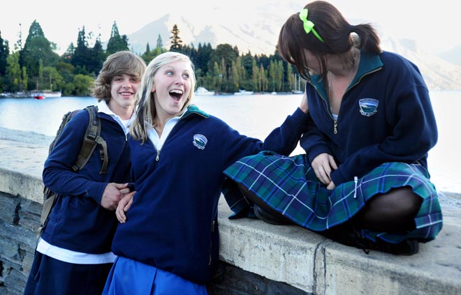 Hanging out after school