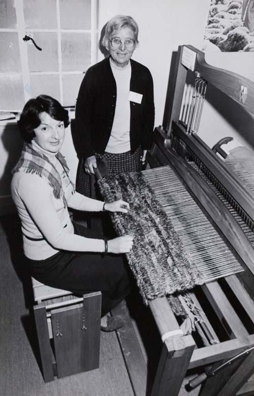 From wool to woven: weaver at work, 1981