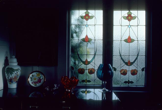 Art nouveau stained glass