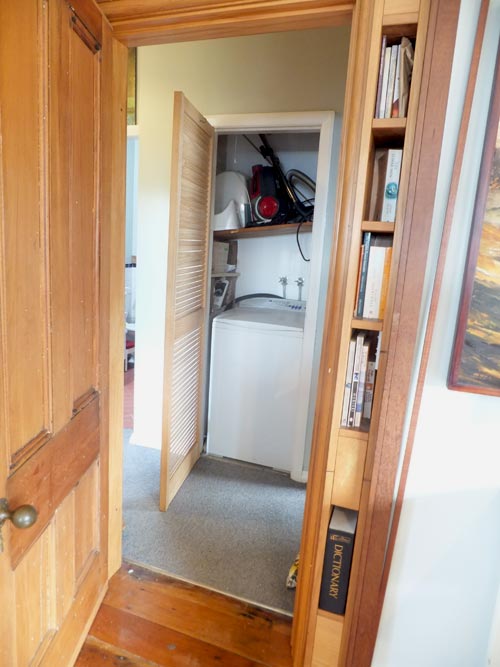 Washing machine in a cupboard, 2013