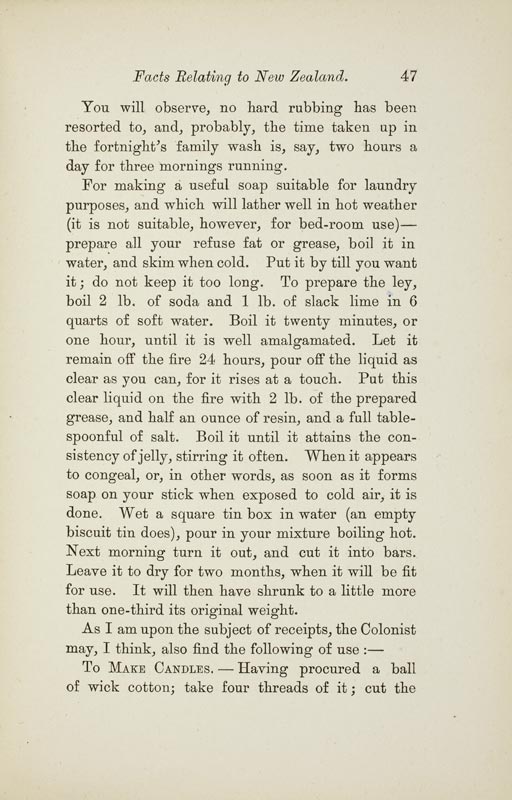 Laundry soap recipe, 1882