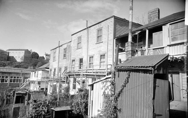 Outhouses, Auckland, 1962