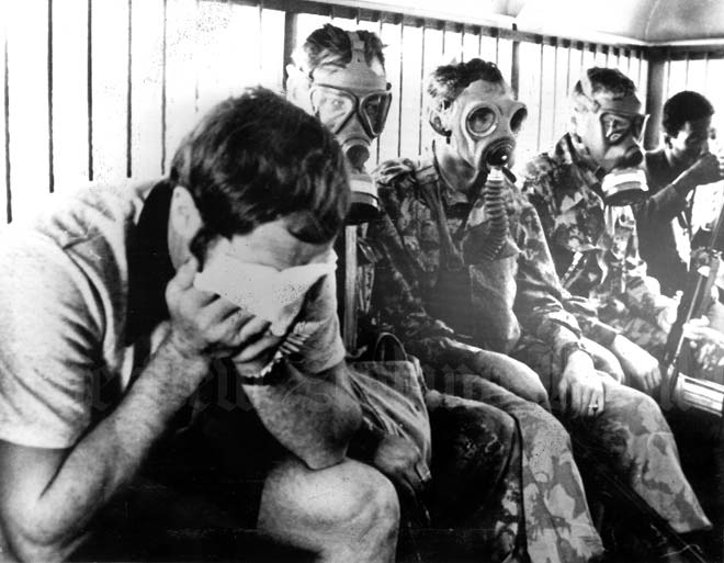 Tear-gassed All Blacks, 1976